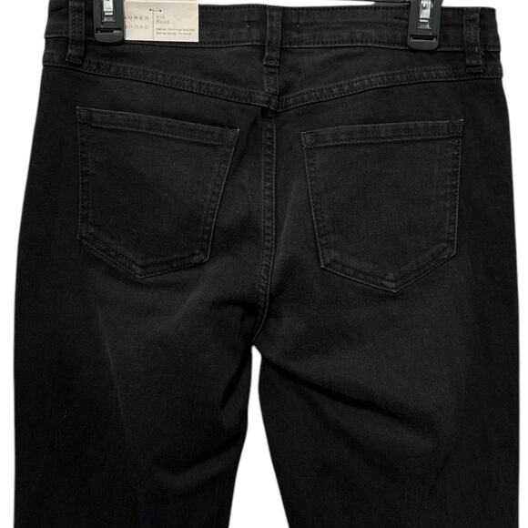 LC LAUREN CONRAD Jeans Womens Size 8 Kick Boot Mid Rise Washed Black - Picture 4 of 7